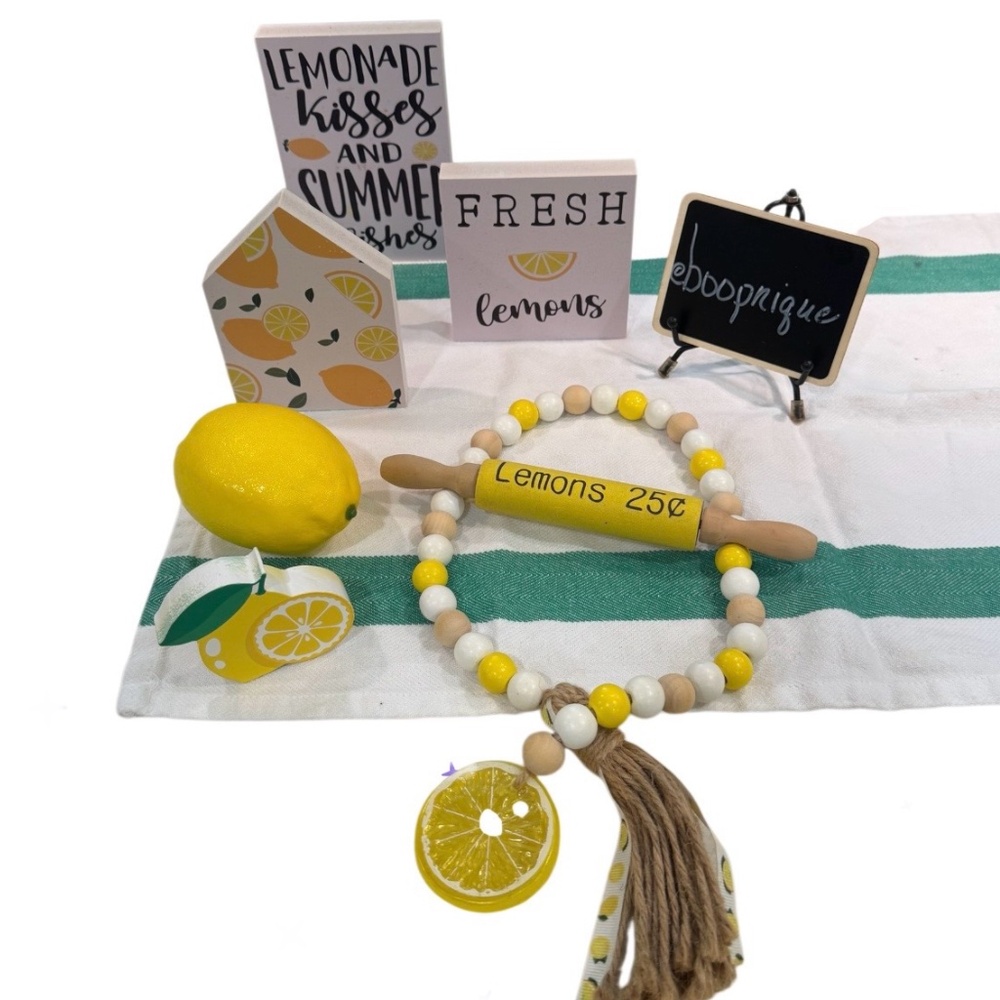 Lemon Kitchen Decor Set